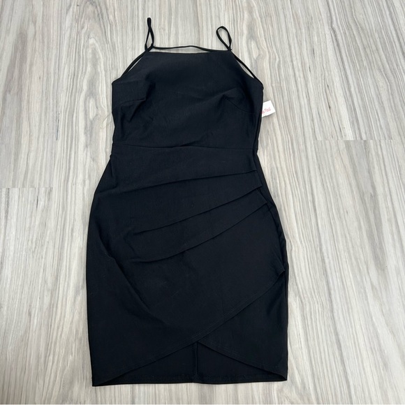 Nwt made in USA The Vintage Shop Black Mini Dress - Picture 1 of 11